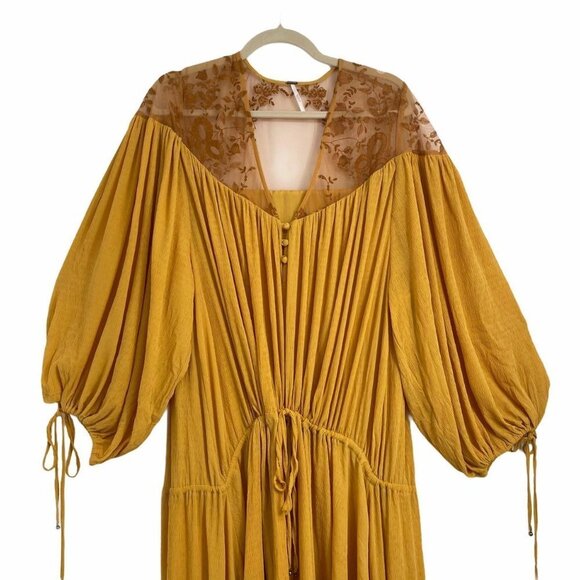 Free people boho Clemantine Maxi dress RARE! Daisy Jones and the six sty… - Picture 4 of 7